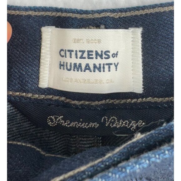 CITIZENS OF HUMANITY Maritzy pleated wide-leg 90s‎ preppy jeans sz 31 - Picture 3 of 13